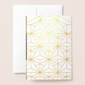 Kunst deco Merry kerstfamiliefoto Folie Kaarten (Met envelop)