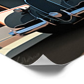 Kunst Deco Miami Beach Ocean Drive Sunset Poster (Hoek)