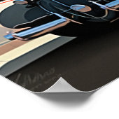 Kunst Deco Miami Beach Ocean Drive zonsondergang Poster (Hoek)