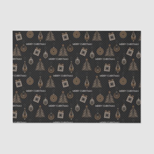 Kunst deco moderne sierdecoratie  zwarte gol tissuepapier (Voorkant)