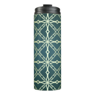 Kunst-deco naadloos geometrisch patroon. Vinta Thermosbeker