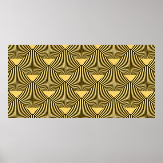 Kunst Deco naadloos patroon. decoratieversiering. Poster (Voorkant)