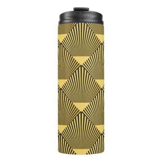 Kunst Deco naadloos patroon. decoratieversiering. Thermosbeker (Voorkant)