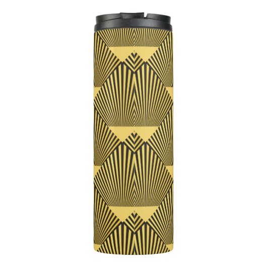 Kunst Deco naadloos patroon. decoratieversiering. Thermosbeker (Achterkant)