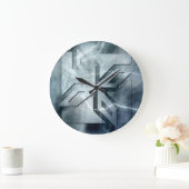 Kunst Deco Ninja Star Icon Stone Lighting Overlay Grote Klok (Huis)