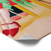 Kunst Deco Olie schilderij Poster (Hoek)