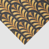 Kunst Deco Palms, zwart en goudveren Tissuepapier (Detail)