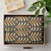 Kunst Deco Palms, zwart en goudveren Tissuepapier (Geschenk)