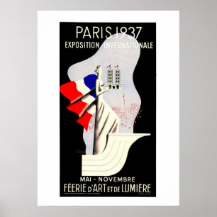  kunst deco Paris Wereldexpo 1937 53 x 73 Poster