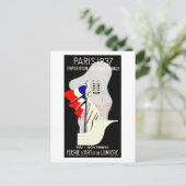  kunst deco Paris World expo 1937 Briefkaart (Staand voorkant)