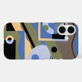  kunst Deco Pochoir Jazz Cubism Patroon Case-Mate iPhone Case (Achterkant (horizontaal))