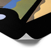  kunst Deco Pochoir Jazz Cubism Patroon Poster (Hoek)