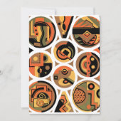  kunst deco Pochoir Jazz geometrische cirkels (Voorkant)