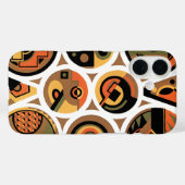  kunst deco Pochoir Jazz geometrische cirkels Case-Mate iPhone Case (Achterkant (horizontaal))