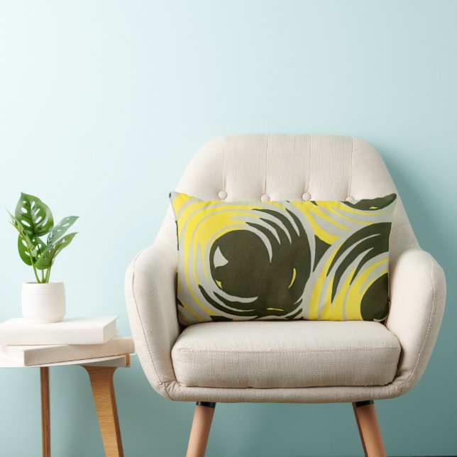  kunst deco Pochoir Jazz geometrische cirkels Kussen (Stoel)