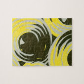 kunst deco Pochoir Jazz geometrische cirkels Legpuzzel (Horizontaal)