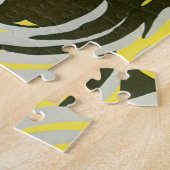 kunst deco Pochoir Jazz geometrische cirkels Legpuzzel (Zijkant)