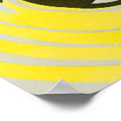 kunst deco Pochoir Jazz geometrische cirkels Poster (Hoek)