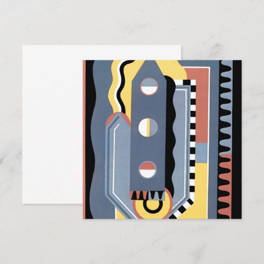 kunst Deco Pochoir Jazz Geometrische patronen (Voorkant / Achterkant)