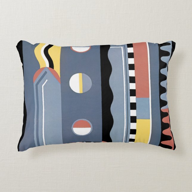  kunst Deco Pochoir Jazz Geometrische patronen Accent Kussen (Voorkant)