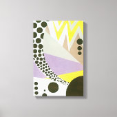 kunst Deco Pochoir Jazz Geometrische patronen Canvas Afdruk (Voorkant)