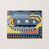  kunst Deco Pochoir Jazz Geometrische patronen Legpuzzel (Horizontaal)