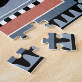  kunst Deco Pochoir Jazz Geometrische patronen Legpuzzel (Zijkant)