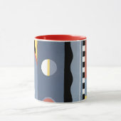  kunst Deco Pochoir Jazz Geometrische patronen Mok (Midden)