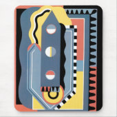  kunst Deco Pochoir Jazz Geometrische patronen Muismat (Voorkant)