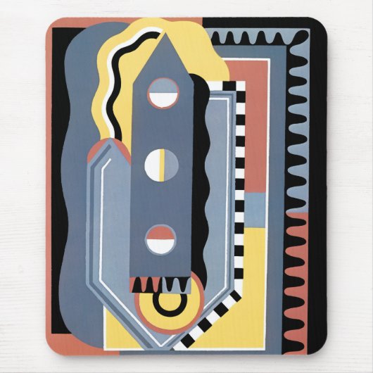 kunst Deco Pochoir Jazz Geometrische patronen Muismat (Voorkant)