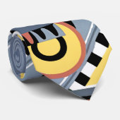 kunst Deco Pochoir Jazz Geometrische patronen Stropdas (Opgerold)