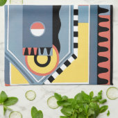  kunst Deco Pochoir Jazz Geometrische patronen Theedoek (Gevouwen)