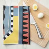  kunst Deco Pochoir Jazz Geometrische patronen Theedoek (Quarter Fold)