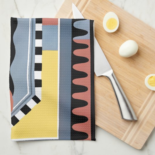  kunst Deco Pochoir Jazz Geometrische patronen Theedoek (Quarter Fold)