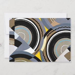 kunst Deco Pochoir Jazz Geometrische vormen