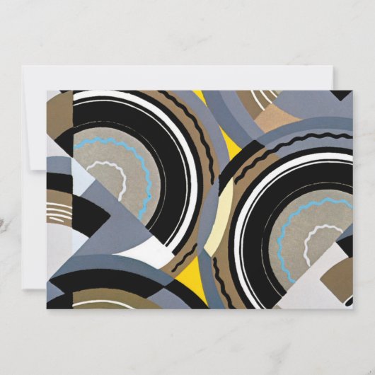 kunst Deco Pochoir Jazz Geometrische vormen (Voorkant)