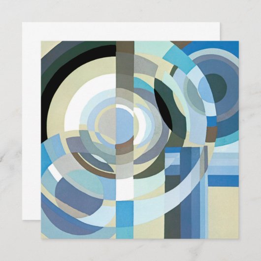  kunst Deco Pochoir Jazz Geometrische vormen (Voorkant / Achterkant)