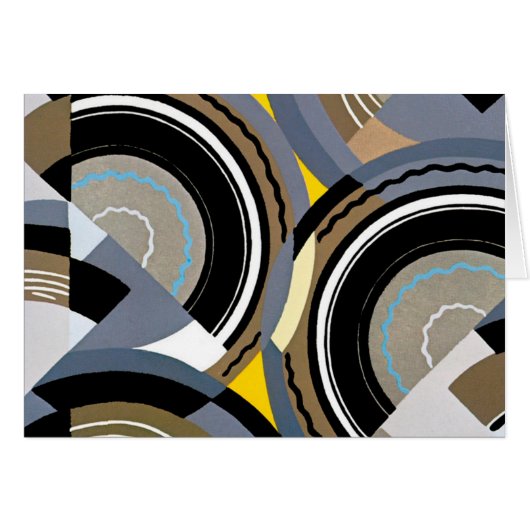 kunst Deco Pochoir Jazz Geometrische vormen (Voorkant Horizontaal)