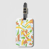  kunst Deco Pochoir Jazz Geometrische vormen Bagagelabel (Voorkant (verticaal))