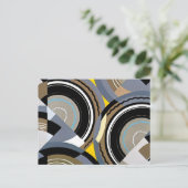  kunst Deco Pochoir Jazz Geometrische vormen Briefkaart (Staand voorkant)