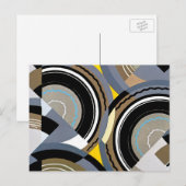  kunst Deco Pochoir Jazz Geometrische vormen Briefkaart (Voorkant / Achterkant)