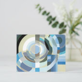  kunst Deco Pochoir Jazz Geometrische vormen Briefkaart (Staand voorkant)