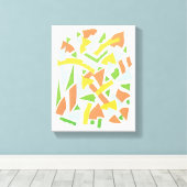  kunst Deco Pochoir Jazz Geometrische vormen Canvas Afdruk (Insitu (Houten vloer))