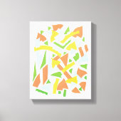 kunst Deco Pochoir Jazz Geometrische vormen Canvas Afdruk (Voorkant)