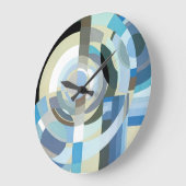  kunst Deco Pochoir Jazz Geometrische vormen Grote Klok (Hoek)