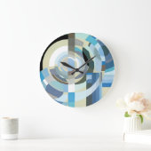  kunst Deco Pochoir Jazz Geometrische vormen Grote Klok (Huis)