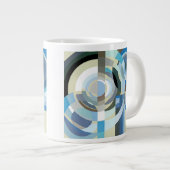  kunst Deco Pochoir Jazz Geometrische vormen Grote Koffiekop (Voorkant rechts)