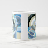  kunst Deco Pochoir Jazz Geometrische vormen Grote Koffiekop (Voorkant)