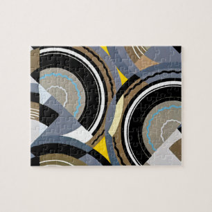 kunst Deco Pochoir Jazz Geometrische vormen Legpuzzel