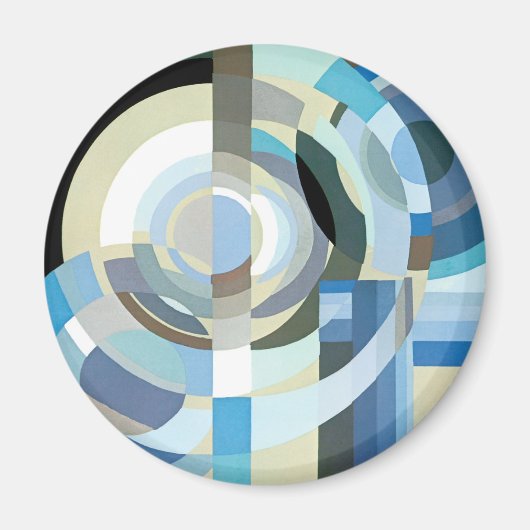 kunst Deco Pochoir Jazz Geometrische vormen Magneet (Voorkant)